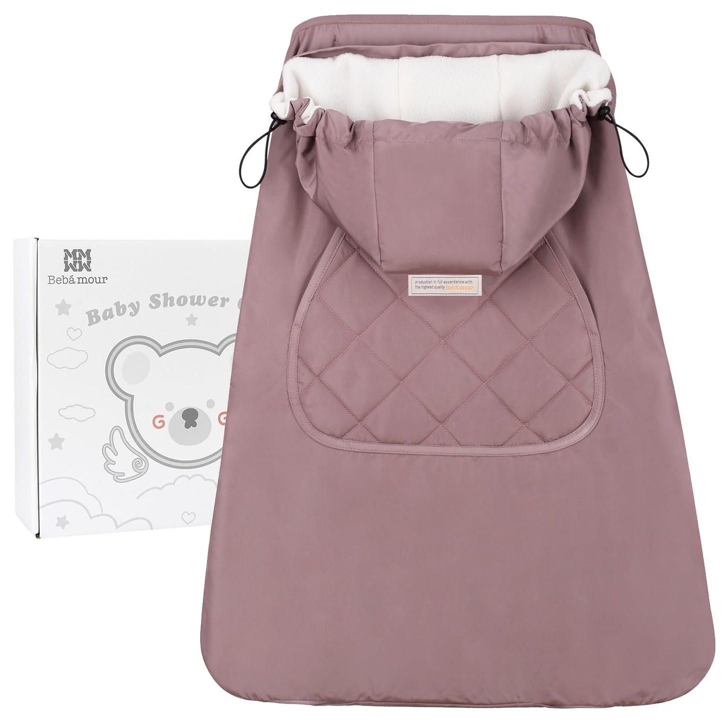 Bebear Winter Cover for Baby Carrier Warm Universal Hoodie Baby Carrier Cover for All Seasons