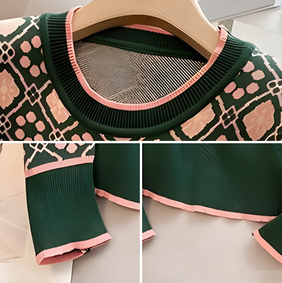Women's Fashionable Printed Sweater