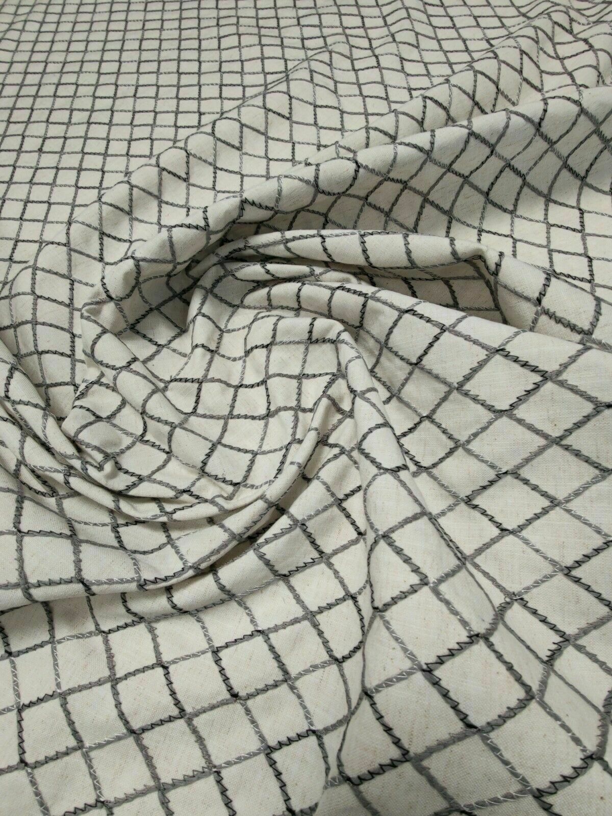Porter & Stone Woburn Dove Curtain Upholstery Fabric 1.3 Metres