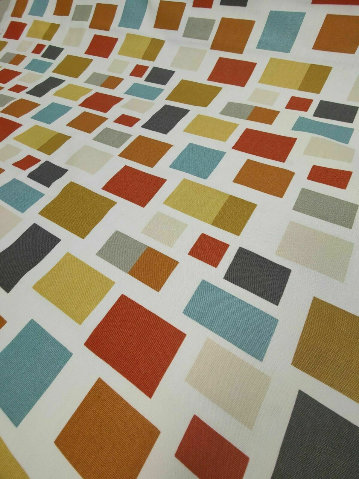 Scion Blocks Multicoloured Curtain Fabric By The Metre