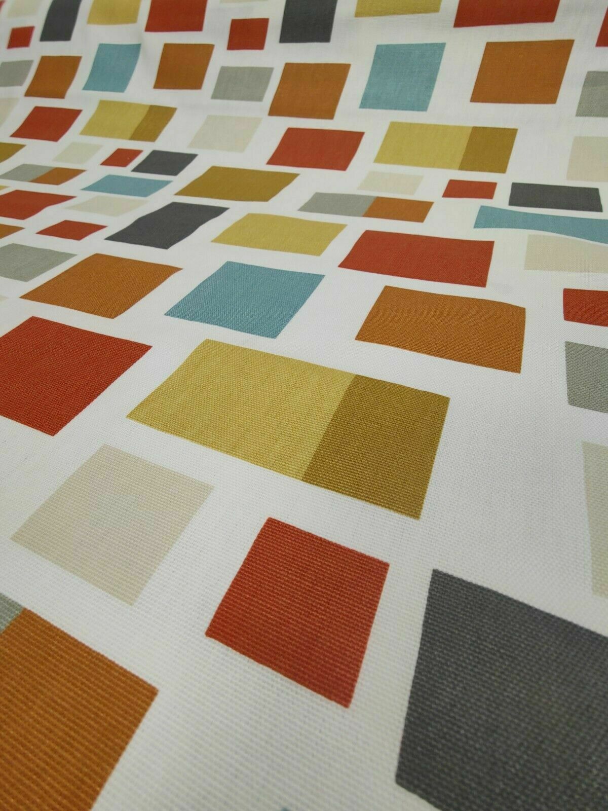 Scion Blocks Multicoloured Curtain Fabric By The Metre