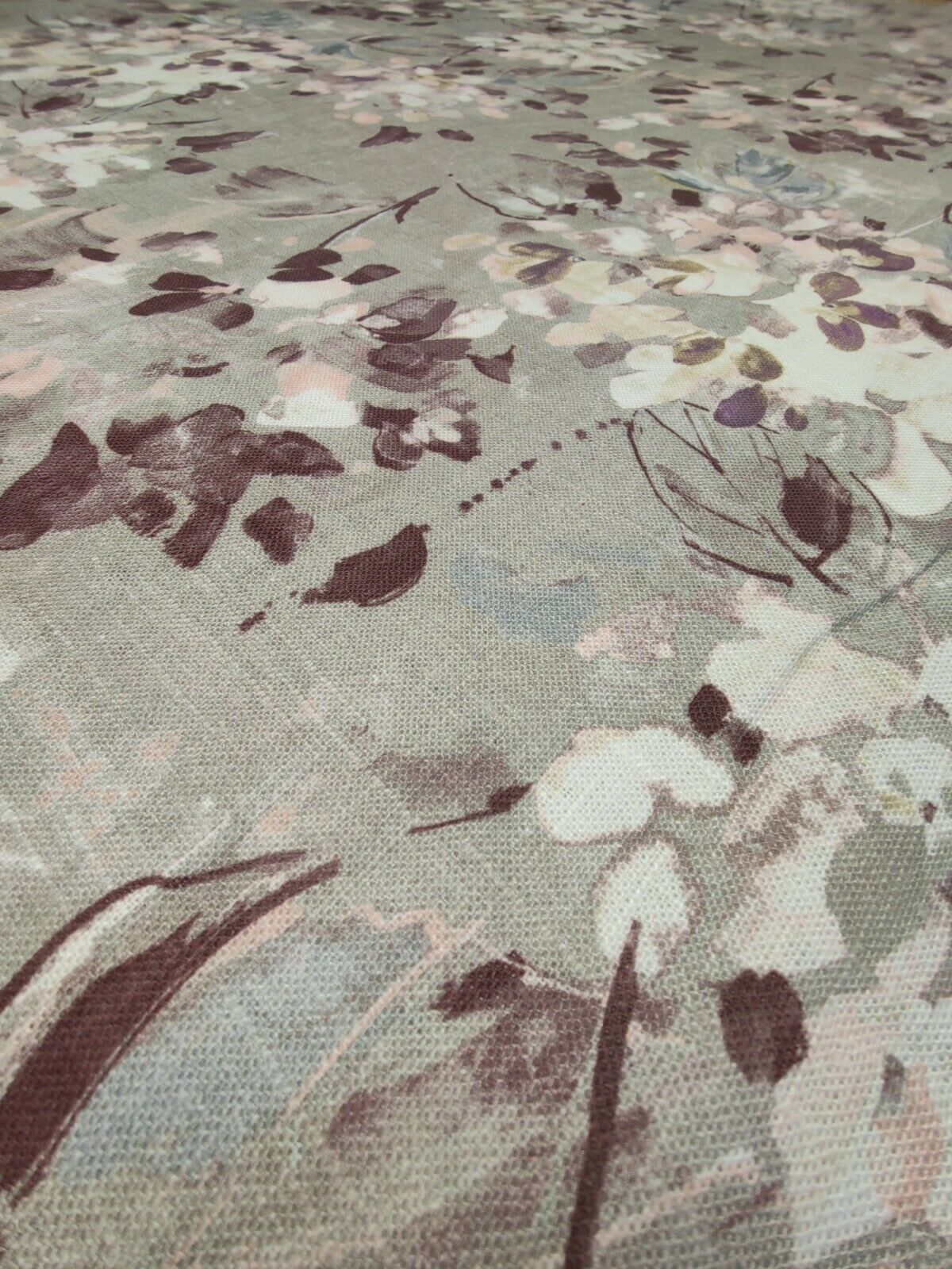 Edinburgh Weavers Ortenisa Purple Curtain Fabric By The Metre