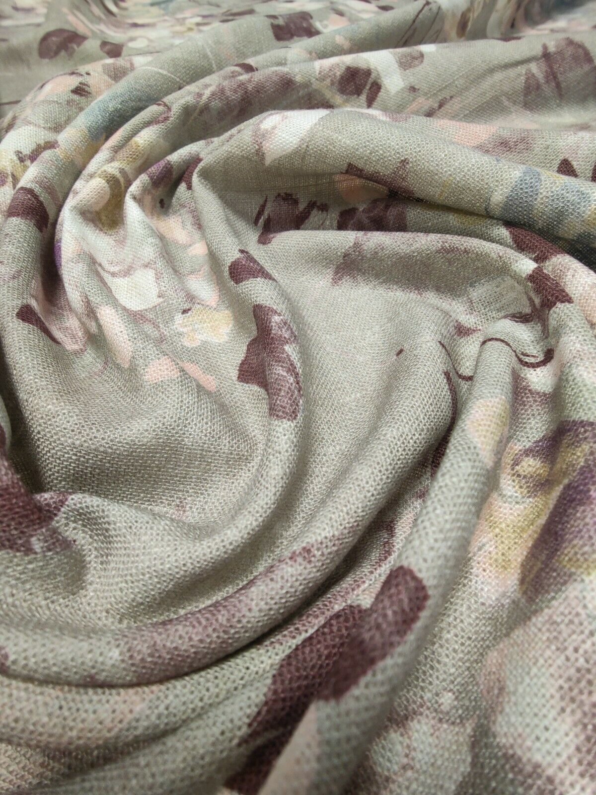 Edinburgh Weavers Ortenisa Purple Curtain Fabric By The Metre