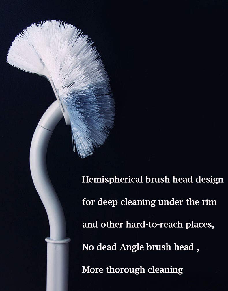 EINESIN Toilet Brush, Toilet Brush with Edge Cleaner, Long Handle