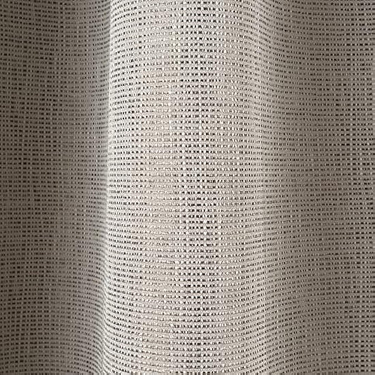 Sleepdown Textured Rib Weave Pencil Pleat Blackout Lined Curtains Thermal Insulated for Bedroom and Living Room 66 x 54 Inch Natural 2 Panels
