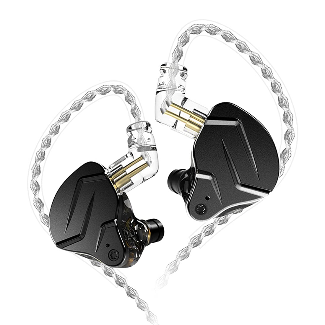CCA KZ ZSN Pro X Dual Driver In Ear Earphone 1BA 1DD Wired Earphone HiFi Sport Gaming Earbuds Headphones Compatibility for Phone Computer Tablet with
