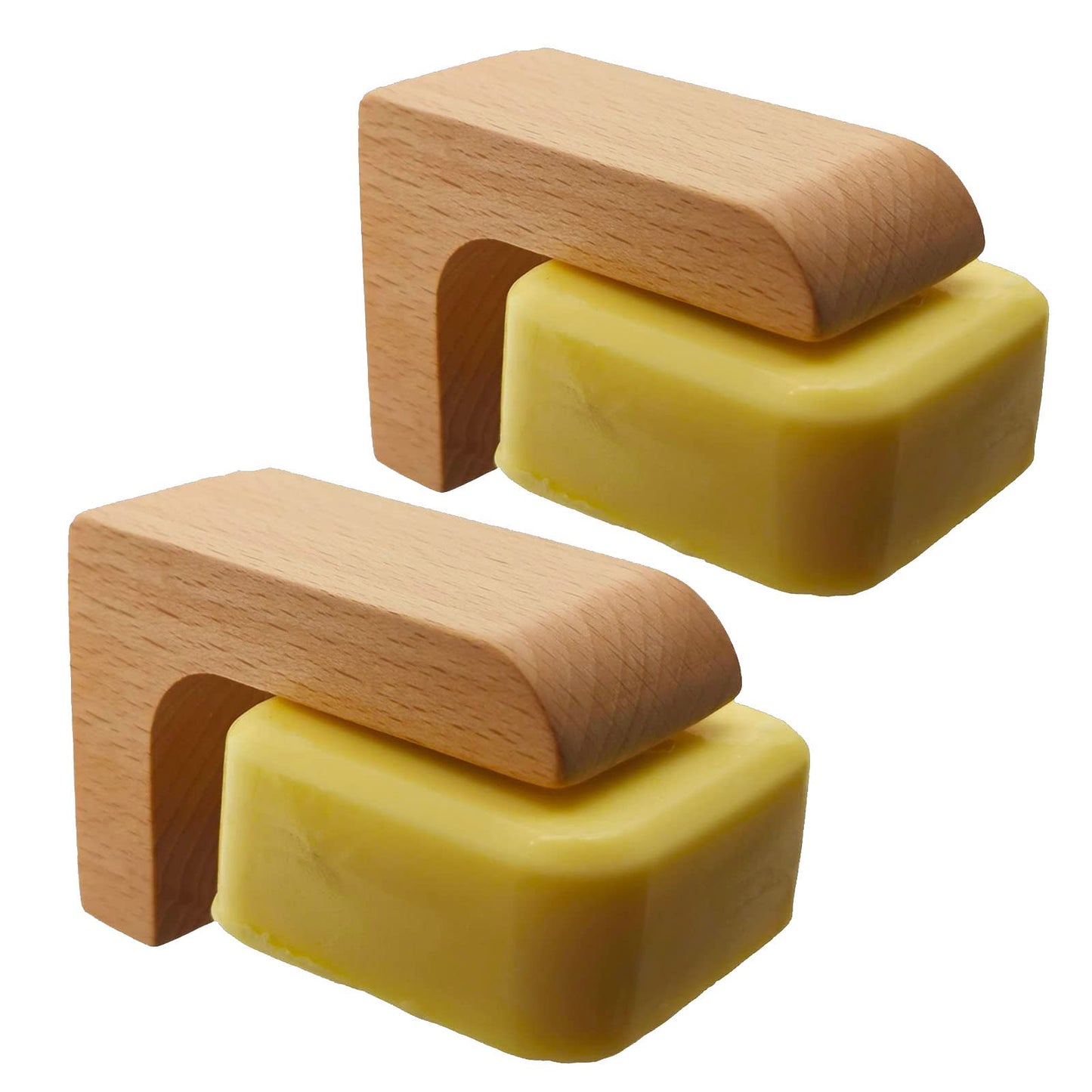 (2sets) Wood Magnetic Bar Soap Holder for Shower Wall,Magnet Air Dry Soap Saver Self Draining, Eco-Friendly Wooden Soap Dish for Soaps & Beard Shampoo