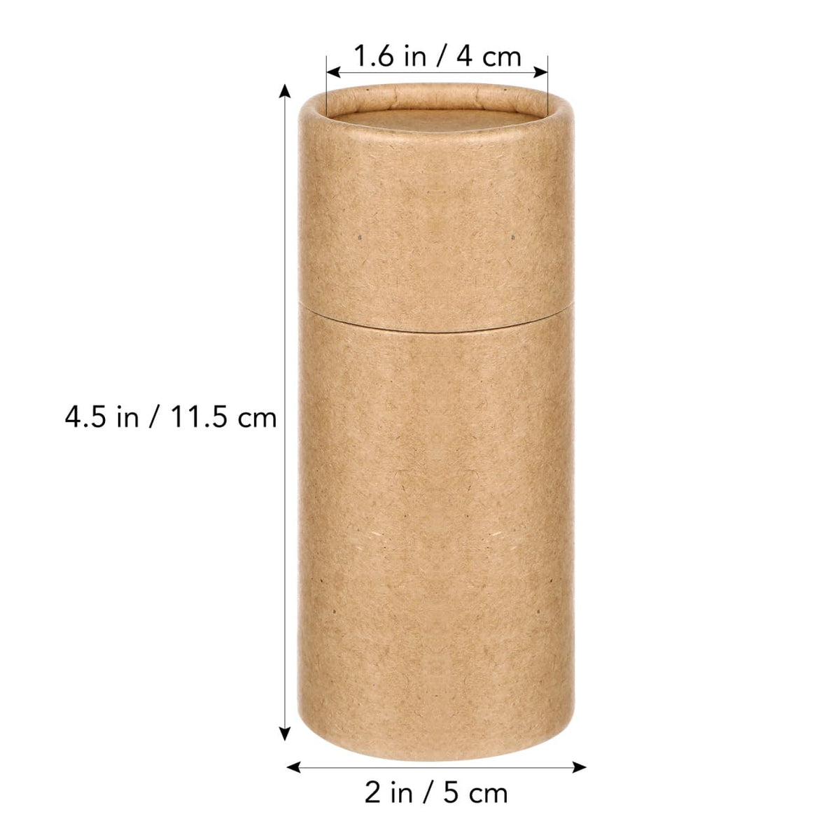 HEALLILY 10Pcs Kraft Paperboard Tubes, Paper Essential Oil Bottle Storage Boxes With Lid, Cylinder Packaging Box for Cosmetic Tea Small 50ml