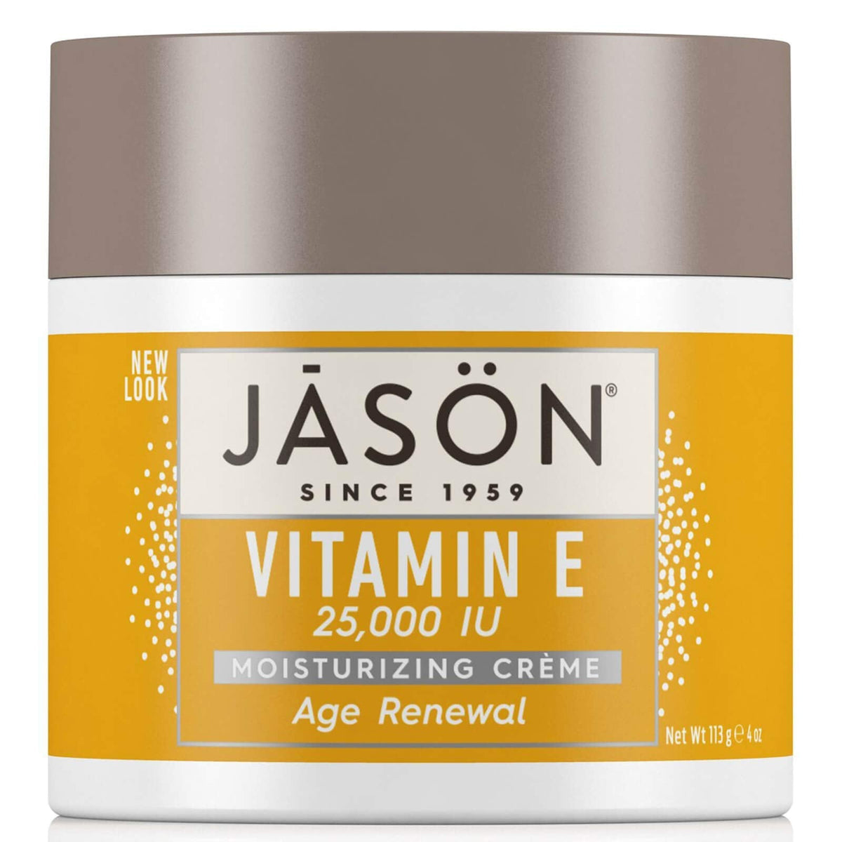 Jason Age Renewal Vitamin E 25,000 I.U. Moisturizing Creme, 120 ml Jars Pack of 2