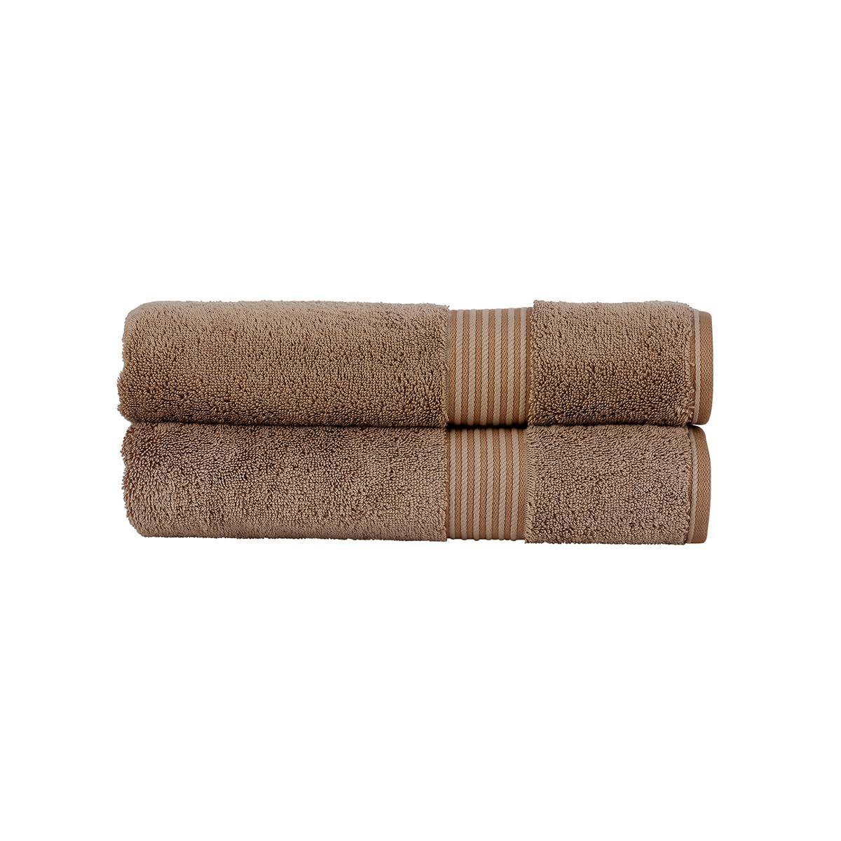 Christy Supreme Hygro 2 Bath Towels Set | Mocha Brown | 100% Luxury Supima Cotton | Ultra Soft | Super Absorbent | 650GSM | Plush and Long Lasting