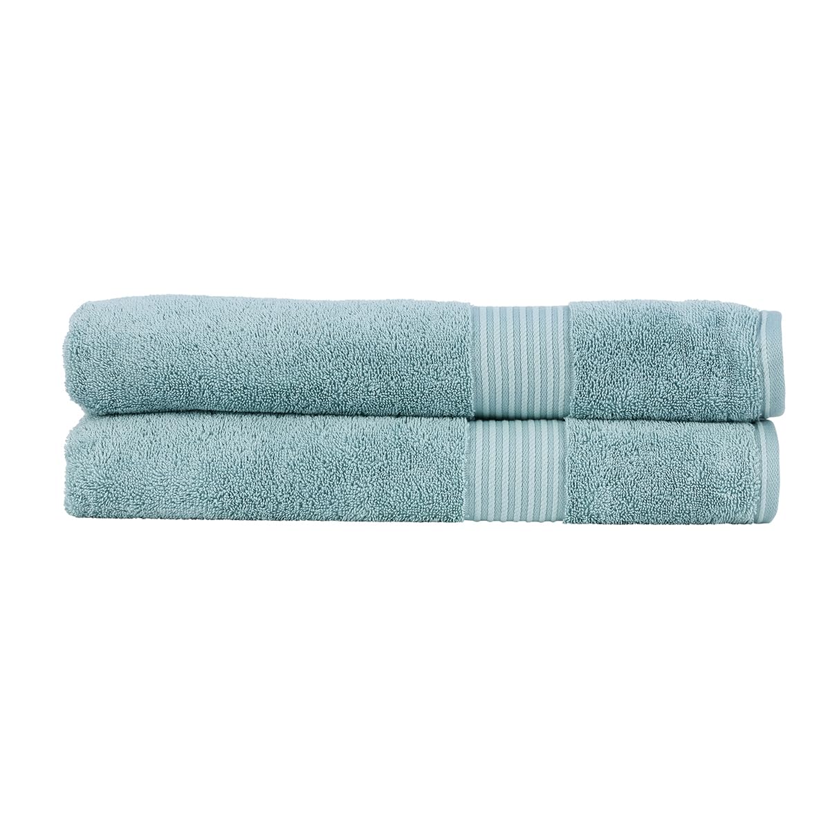 Christy Supreme Hygro 2 Bath Sheets Set | Mineral Blue | 100% Luxury Supima Cotton | Ultra Soft | Super Absorbent | 650GSM | Extra Large Bath Towels