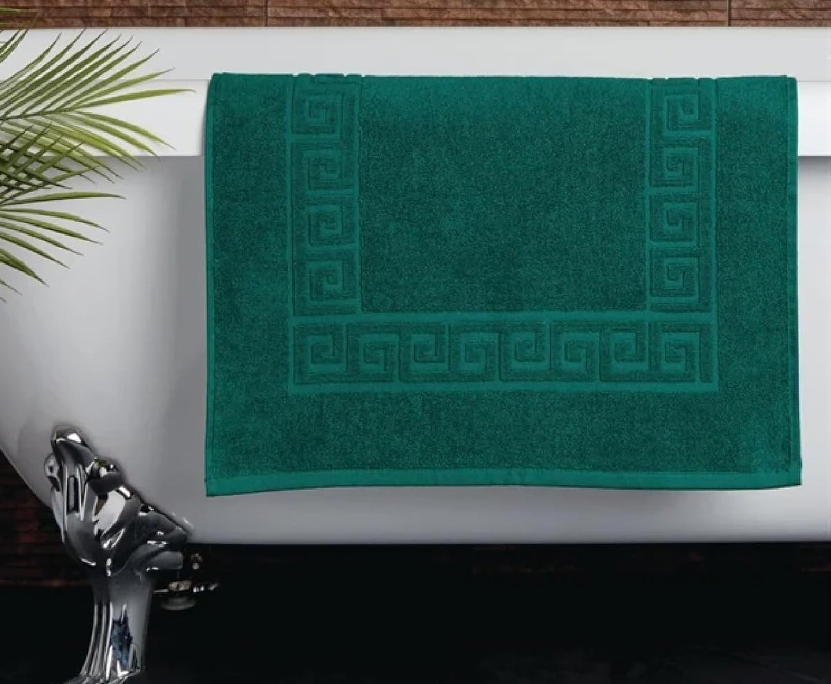 Soft 500GSM 100% Cotton Bathroom Towels Face I Hand I Bath Towels I Bath Sheet I Bath Mat - Dark Green Bath Towel 70 x 135cm