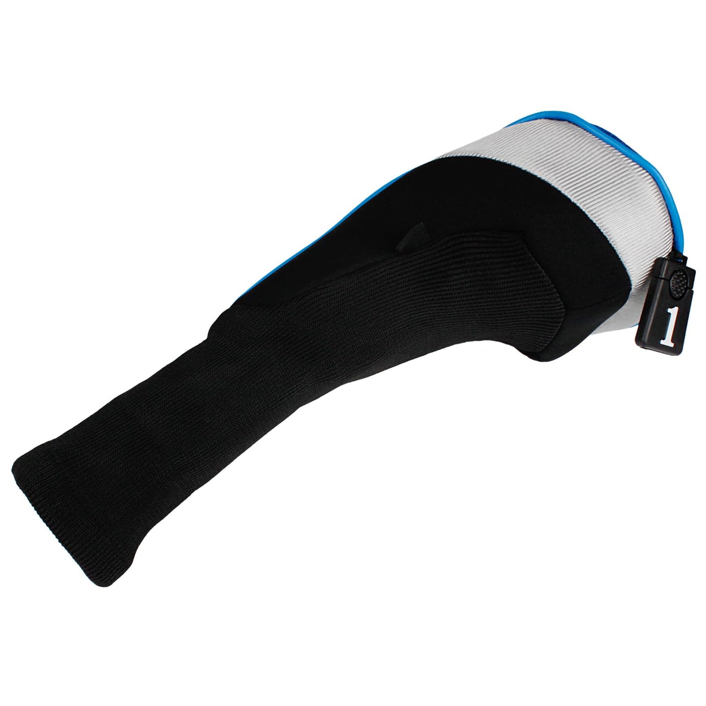 Andux 5pcs/Set Golf 460cc Driver Fairway Wood Club Head Covers Long Neck Black/Blue
