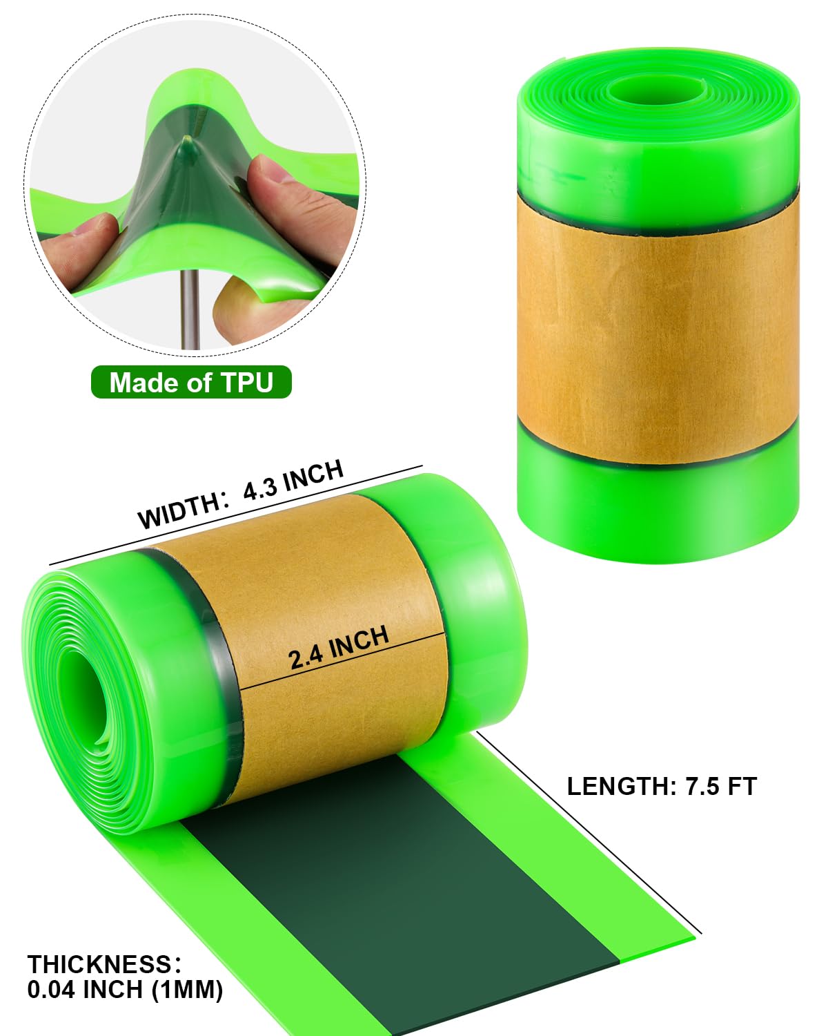 Julai Fat Tyre Liner, Bike Bicycle Tube Flats Self-adhesive Protector Puncture Free Compatible with 20 24 26 28 29 x 4-5 inch