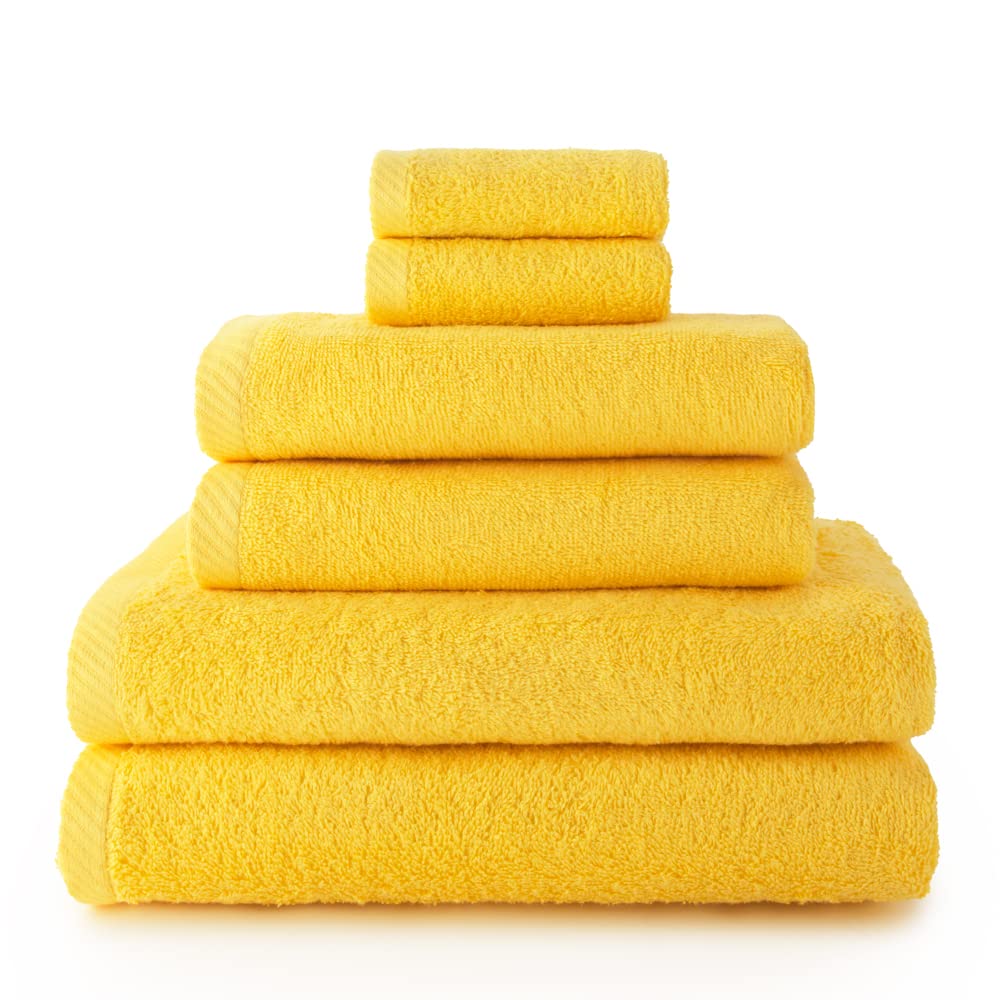 Top Towels - Hand Towel Set - 2 Pack Hand Towels, 2 Bath Towels and 2 Bidet Towels - 100% Cotton - 500gsm