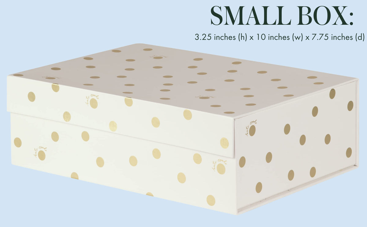 Kate Spade New York Decorative Storage Boxes with Lids, 3 Pack Sturdy Organizer Storage Bins