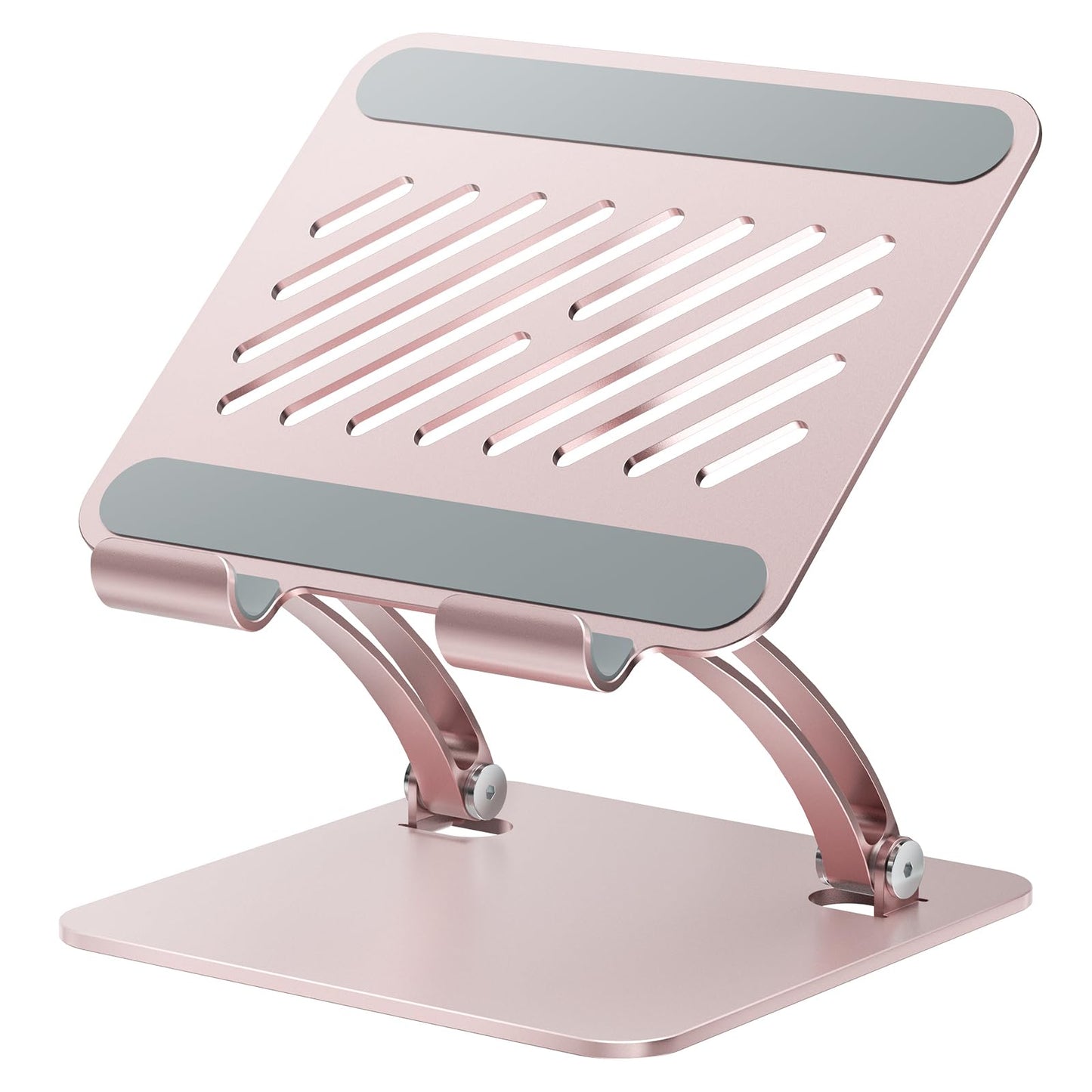 tounee Tablet Holder Stand, Dual Rod Adjustable Aluminum Desktop Stand, Compatible with 4-16.5" iPads, Surface Tablets, Portable Monitor, Kindle and