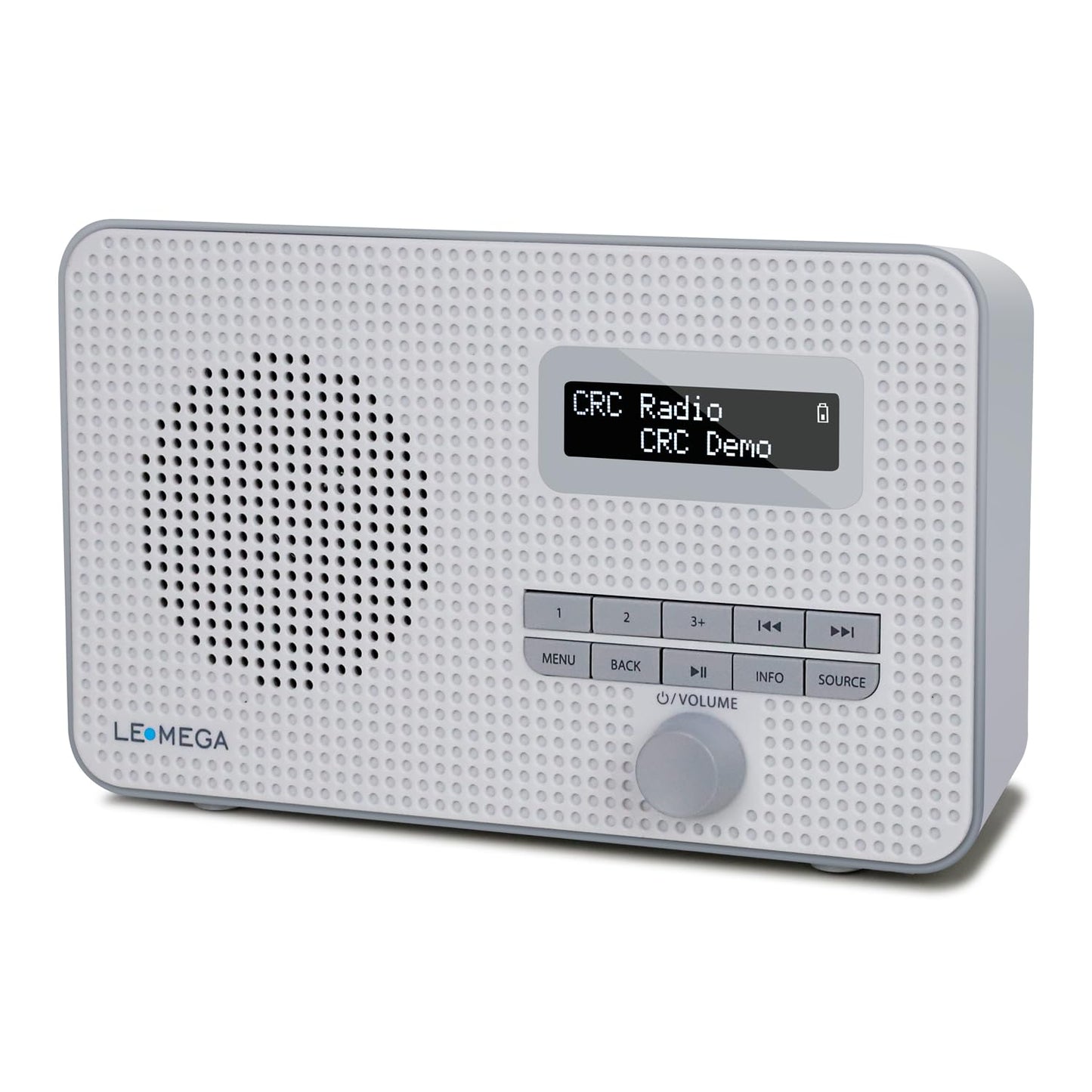 LEMEGA DR1S Portable DAB/DAB+ Digital Radio,Handheld FM Radio,Bluetooth 5.3, Dual Alarms, Clock,Snooze,40 Preset Stations,Headphones-Out,Mains powered