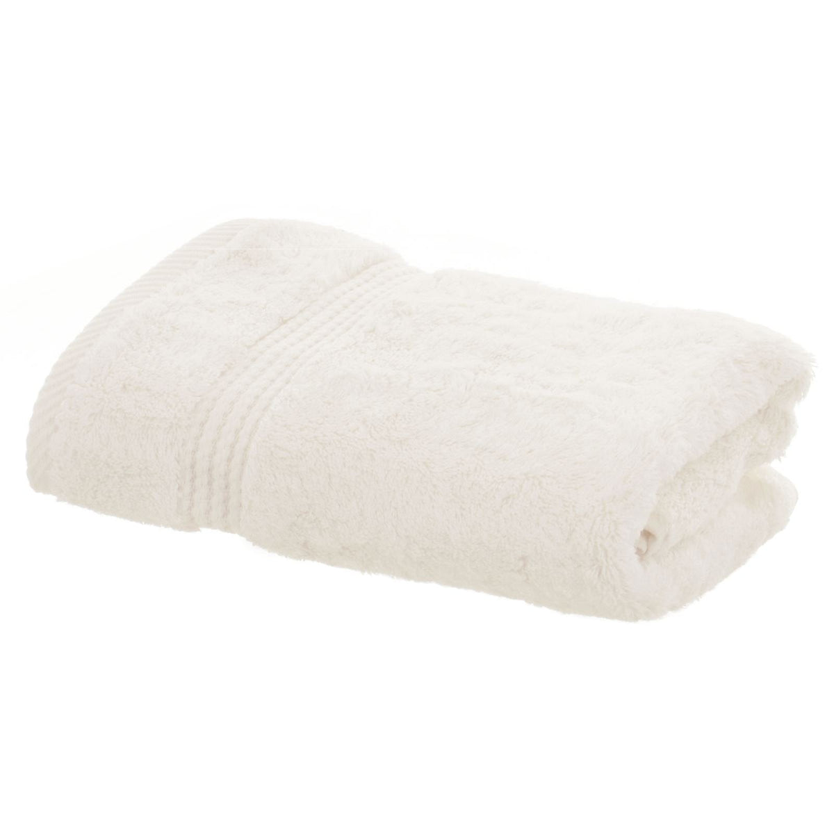 Bamboo Bliss Ivory Bamboo Luxury Hand Towel Plush Soft Bathroom Bath Linen 50 x 100cm