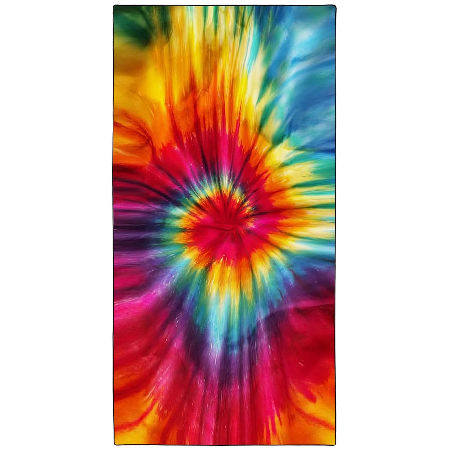 YISUMEI Colorful Tie-Dye Beach Towels for Adults Extra Large 180x90cm, Microfibre Quick Dry Towel for Travel Swimming Camping Sports