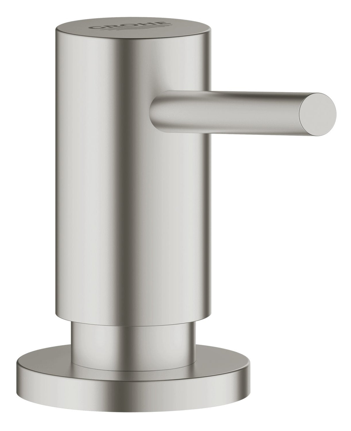 Grohe Contemporary soap dispenser (for liquids, 0.4l storage jar) 40536000, silber
