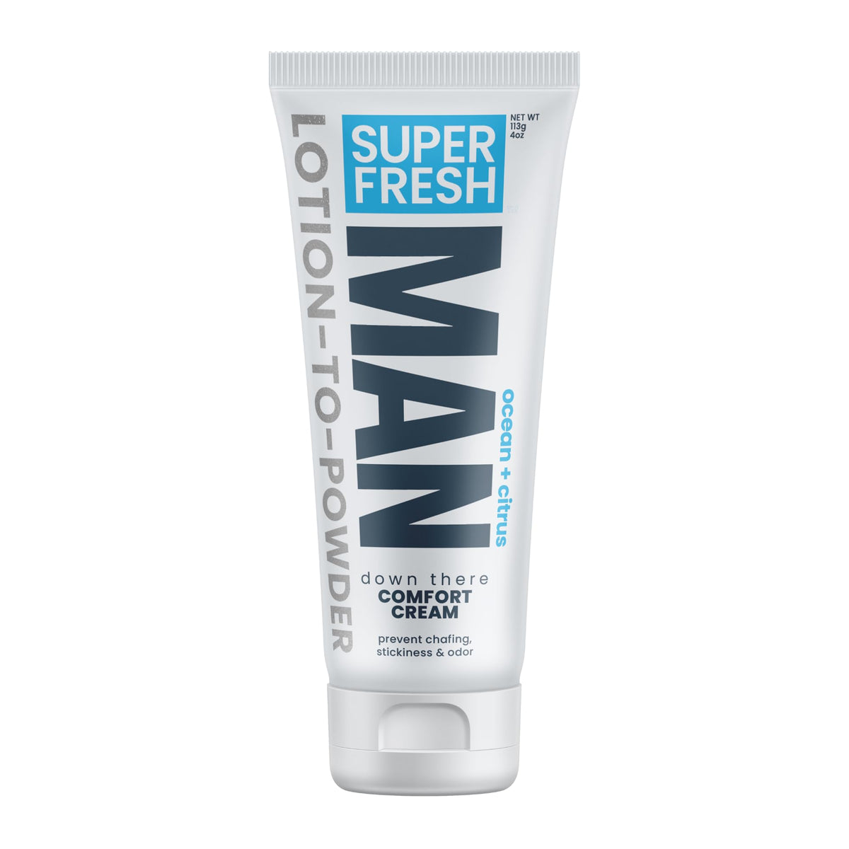 Super Fresh Ball Deodorant for Men by SweatBlock | Prevent Sweaty Man Parts & Odor Balls, Butt and Groin | Talc-Free | Lotion-to-Powder, No Mess