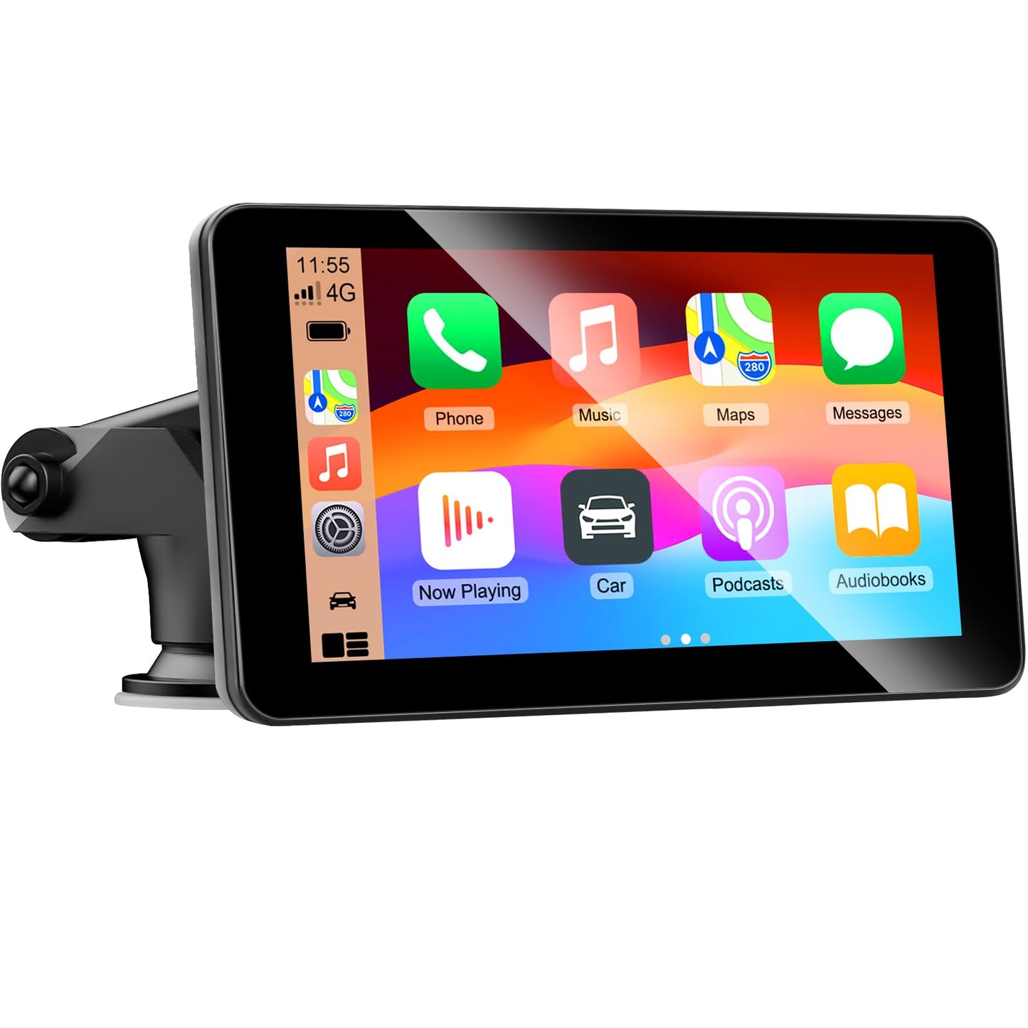 7 Inch Apple Car Play Screen Android Auto Screen, Car Tablet with Bluetooth/FM/AUX, Support Mirror Link/Voice Control/GPS Navigation