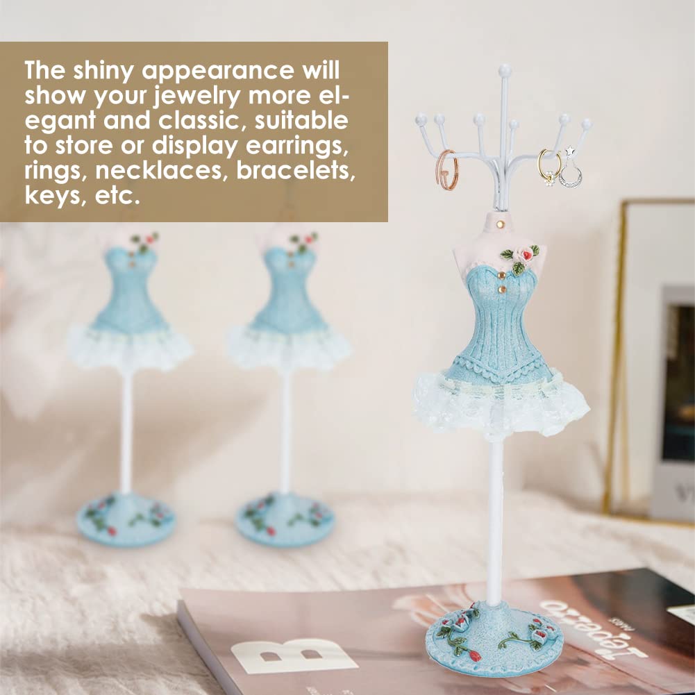 Jenngaoo Hanging Jewelry Organizer, Dress Display Stand Jewelry Tree, Earrings Rack Necklace Holder Decoration Supplies for Home Shop Salon(1)