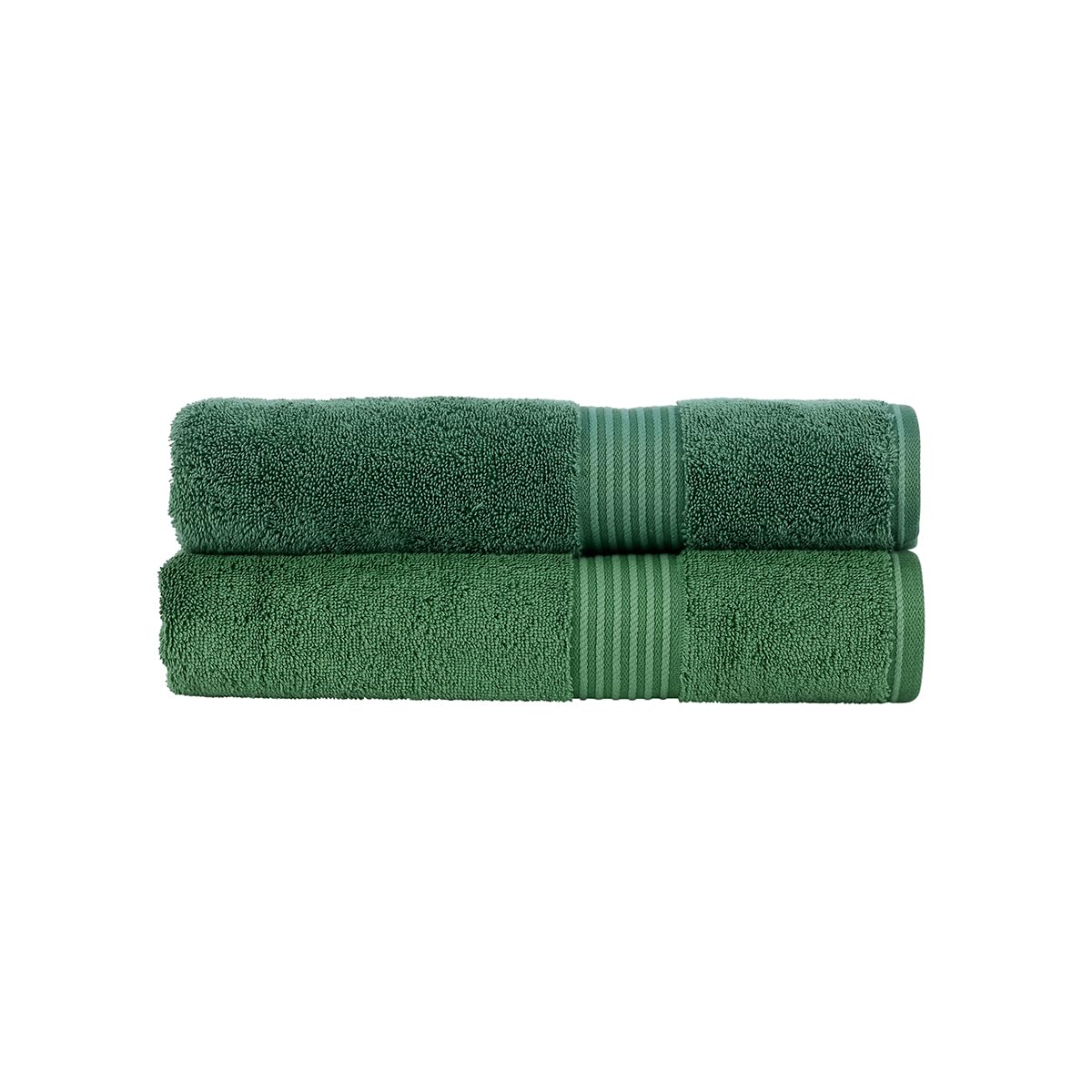 Christy Supreme Hygro 2 Bath Towels Set | Spruce Green | 100% Luxury Supima Cotton | Ultra Soft | Super Absorbent | 650GSM | Plush and Long Lasting