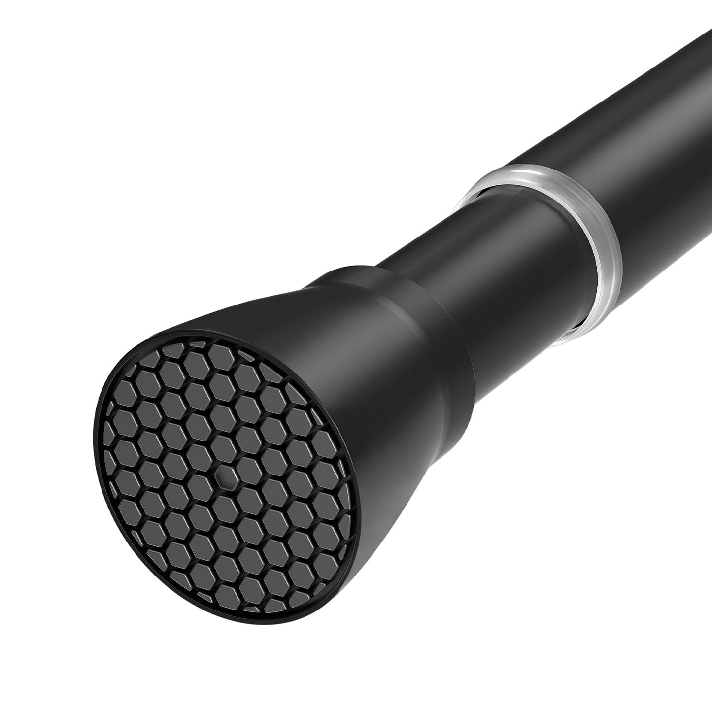 Black Shower Curtain Rail Extendable Curtain Poles 70-130 cm Net Curtain Rods Tension Rods for Curtains Shower Curtain Rod Telescopic Curtain Pole No