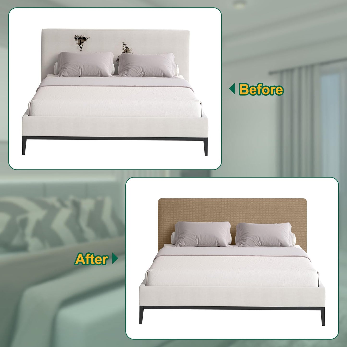 Bed Headboard Cover Dustproof Protector Jacquard Furniture Cover for 1.7-1.9m, Brown