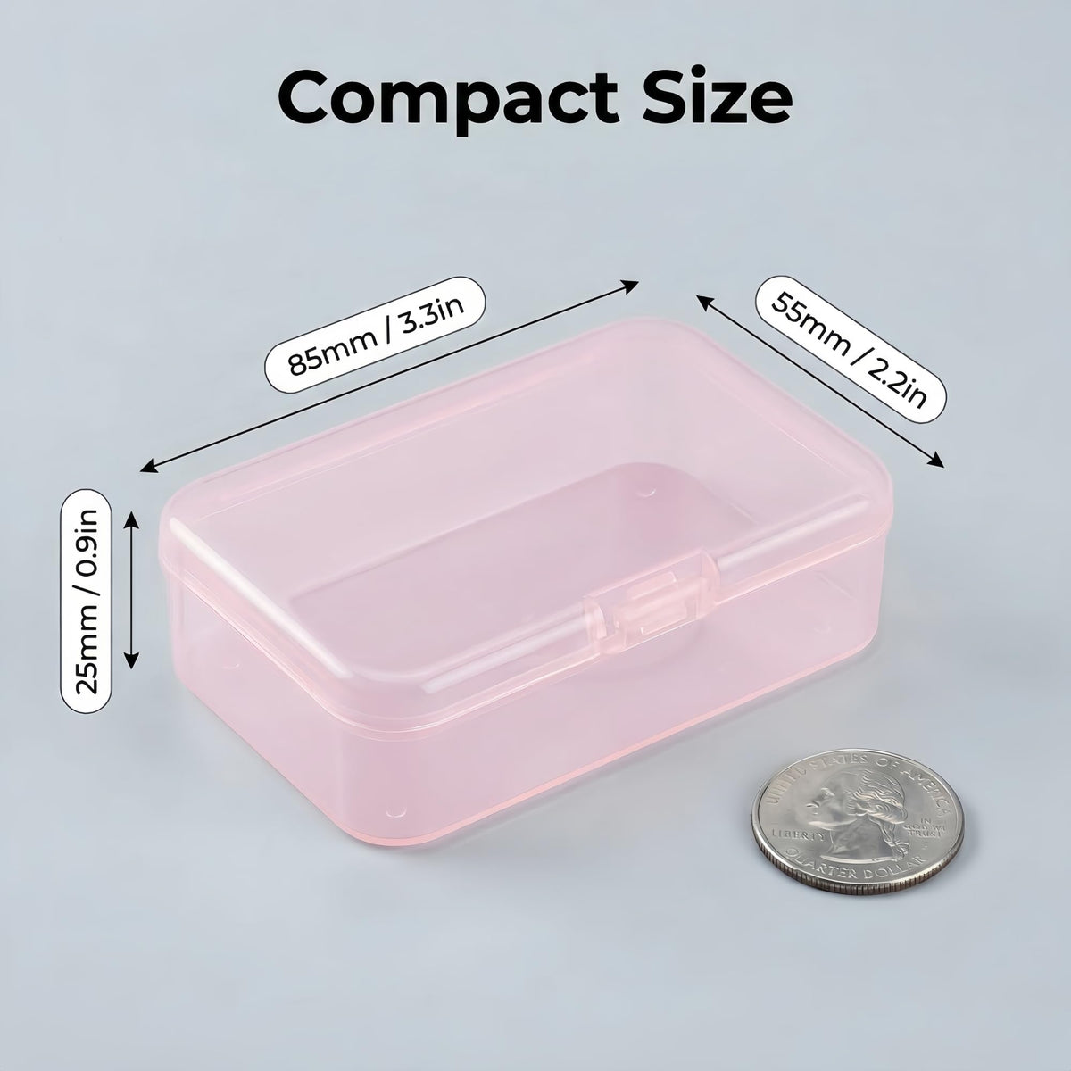 LJY Pink Bead organiser Boxes, 28 Pack, 3.3 x 2.2 x 1 in