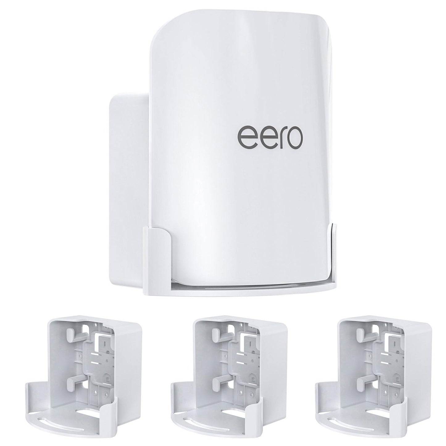 EDUP Wall Mount Holder for eero Pro 7, Space-Saving Holder with Cable Management, Compatible Only with eero Pro 7, for Wall & Outlet Mounting-