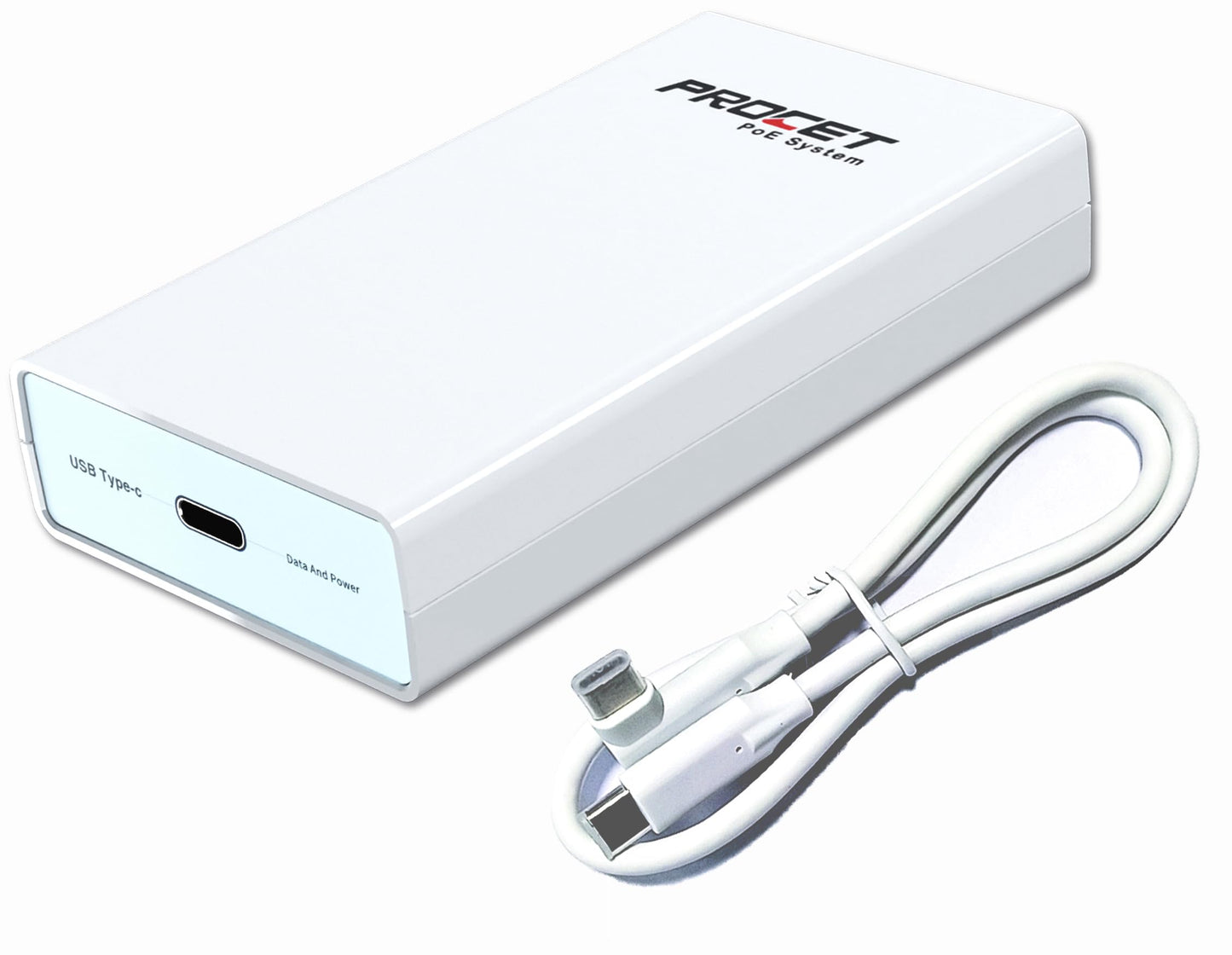 PROCET Gigabit PoE to USB C Converter up to 60W RJ45 to Type C Power Supply with Ethernet Adapter for Tablet, iPad, Laptop, Home Assistant, Weather