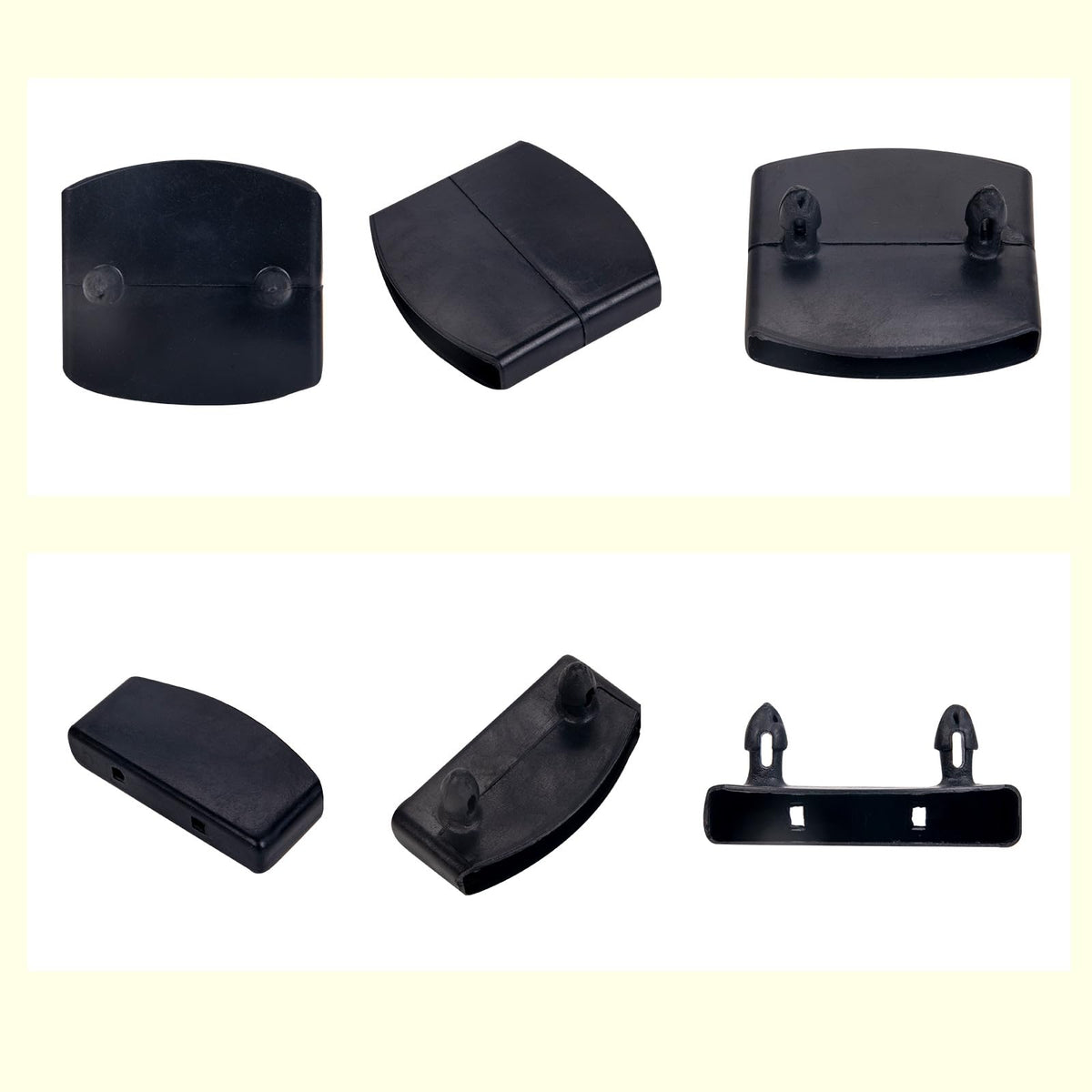 36 Pcs Bed Slat Holders Kit - Plastic Bed Slat Caps & Centre Caps - Side Slat Brackets (55mm x 9mm Inside)