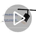 Gr4tec LED Ceiling Spotlight 4 Way, Modern LED Ceiling Light Rotatable, Matte Black Spotlight Bar, GU10 Spot Light Fitting for Kitchen Bedroom Living Room, Bulb Not Included