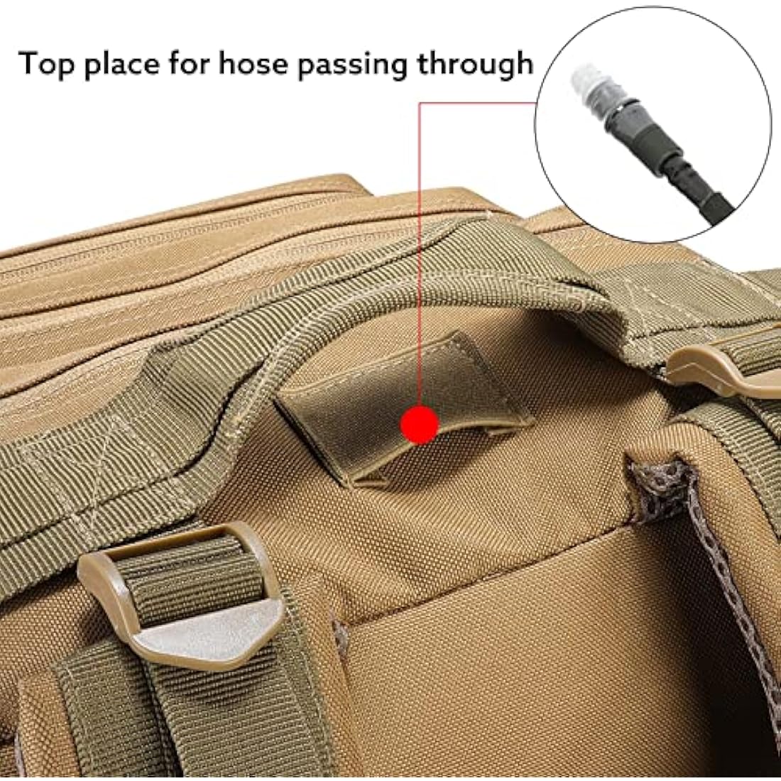 G4Free 40L Molle Backpack Large Pack Molle Shoulder Bag Rucksacks Daypack for Outdoor Hiking Camping Trekking Hunting