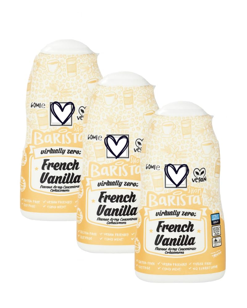 E-FICCI bundle - French Vanilla Syrup 3x 60ml Travel size) + E-FICCI thank you card