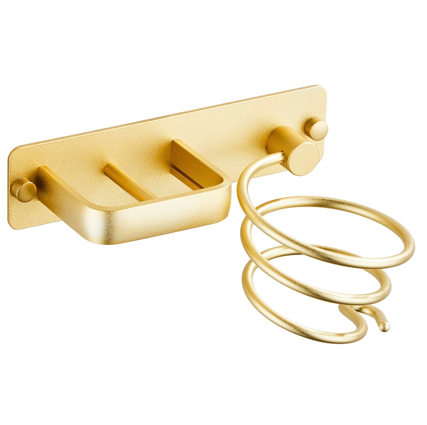 YUET Hair Dryer Holder Hairdryer Straightener Station Wall Mounted Spiral Shelf Bracket Stand Hanger Organizer Blow Storage With Cable Tidy Rack For