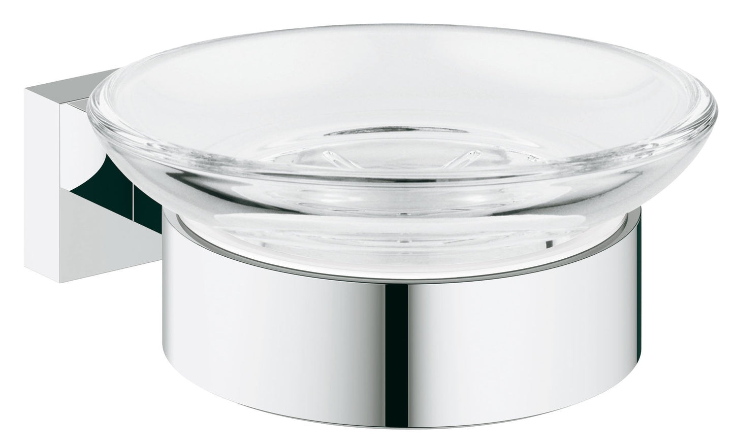 GROHE 40754001 Essentials Frame cube Set with Soap Dish Silver