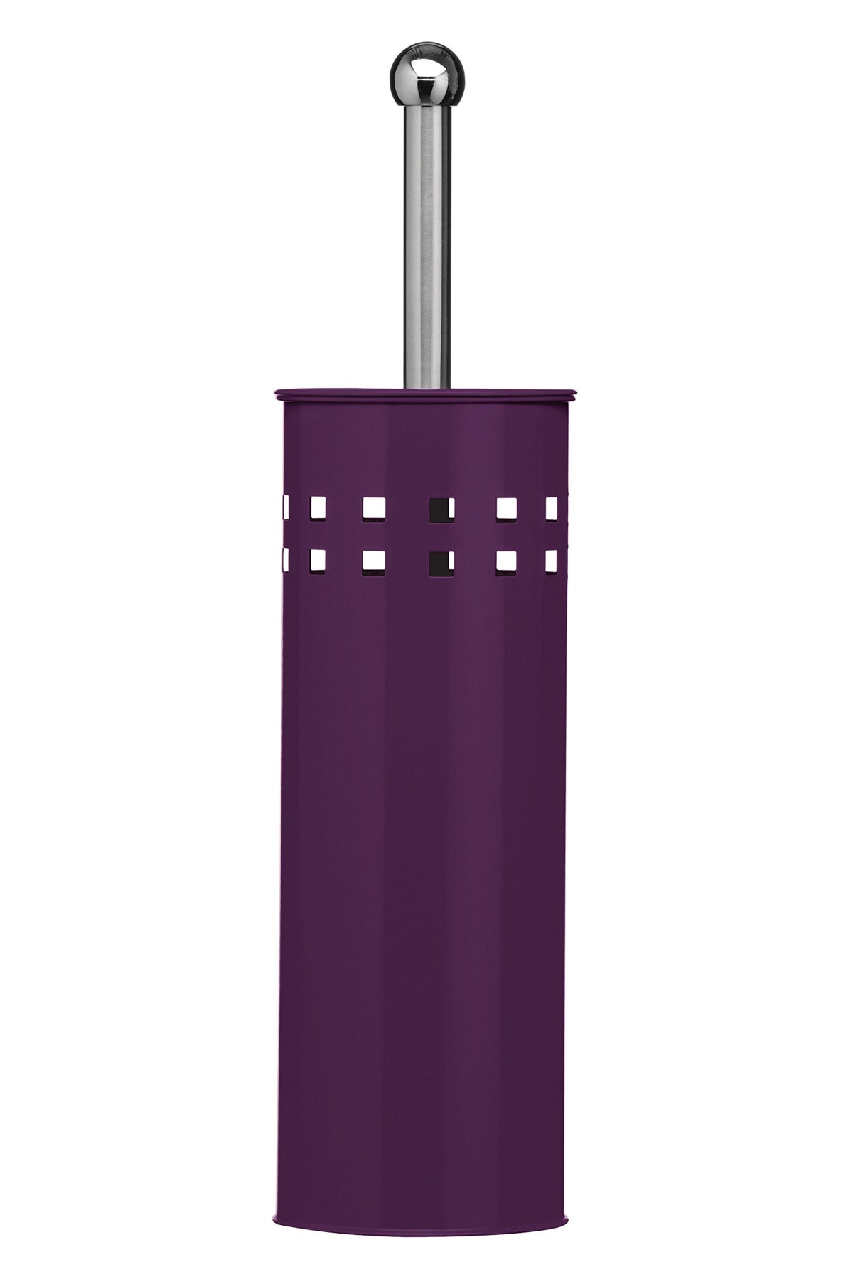 Premier Housewares Toilet Brush and Holder - Purple