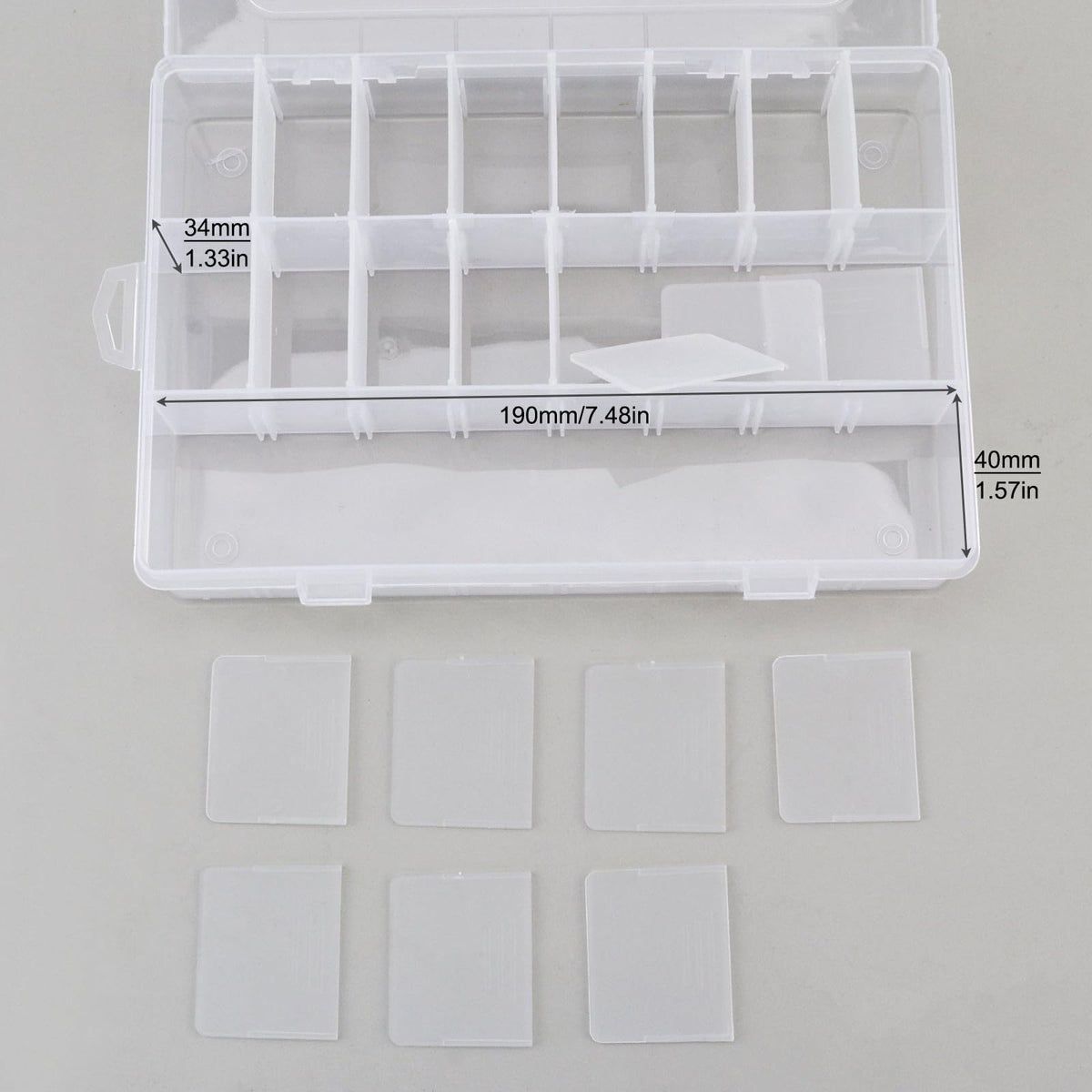OriGlam 24 Compartment Electronic Components Storage Box Case, SMD SMT Case, Electronic Component Boxes