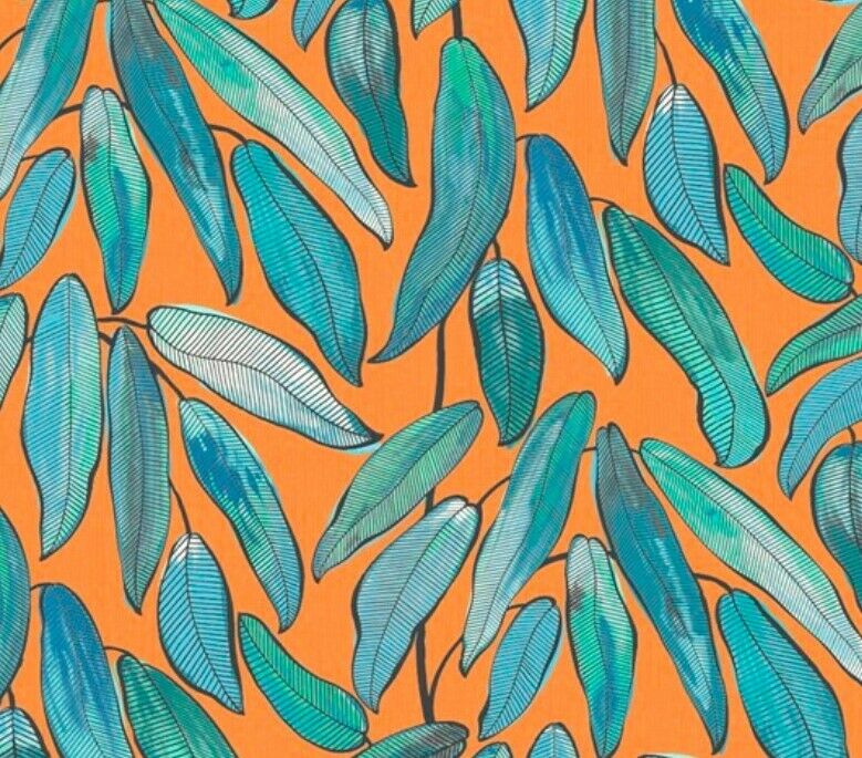 Edinburgh Weavers Tropical Leaf Curtain Upholstery Fabric By The Metre