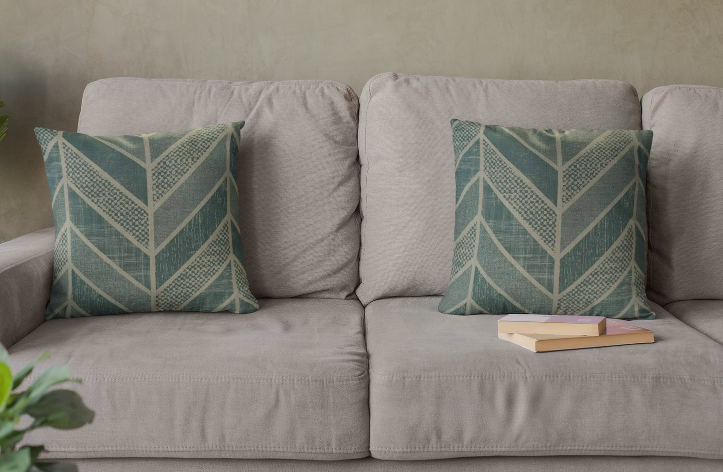 Art Of The Loom Chevron Blue 18" / 45cm Cushion Cover