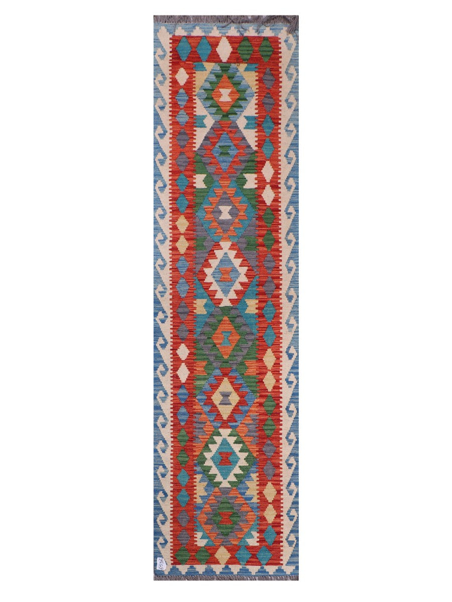 Maimana Kilim Runner - 288 x 74 cm