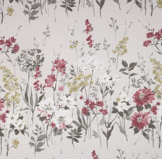 iLiv Wild Meadow Ruby Curtain Upholstery Fabric 6.5 Metres
