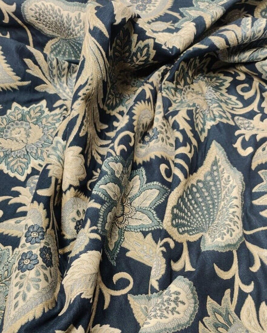 iLiv Etienne Sapphire Curtain Upholstery Fabric 3 Metres