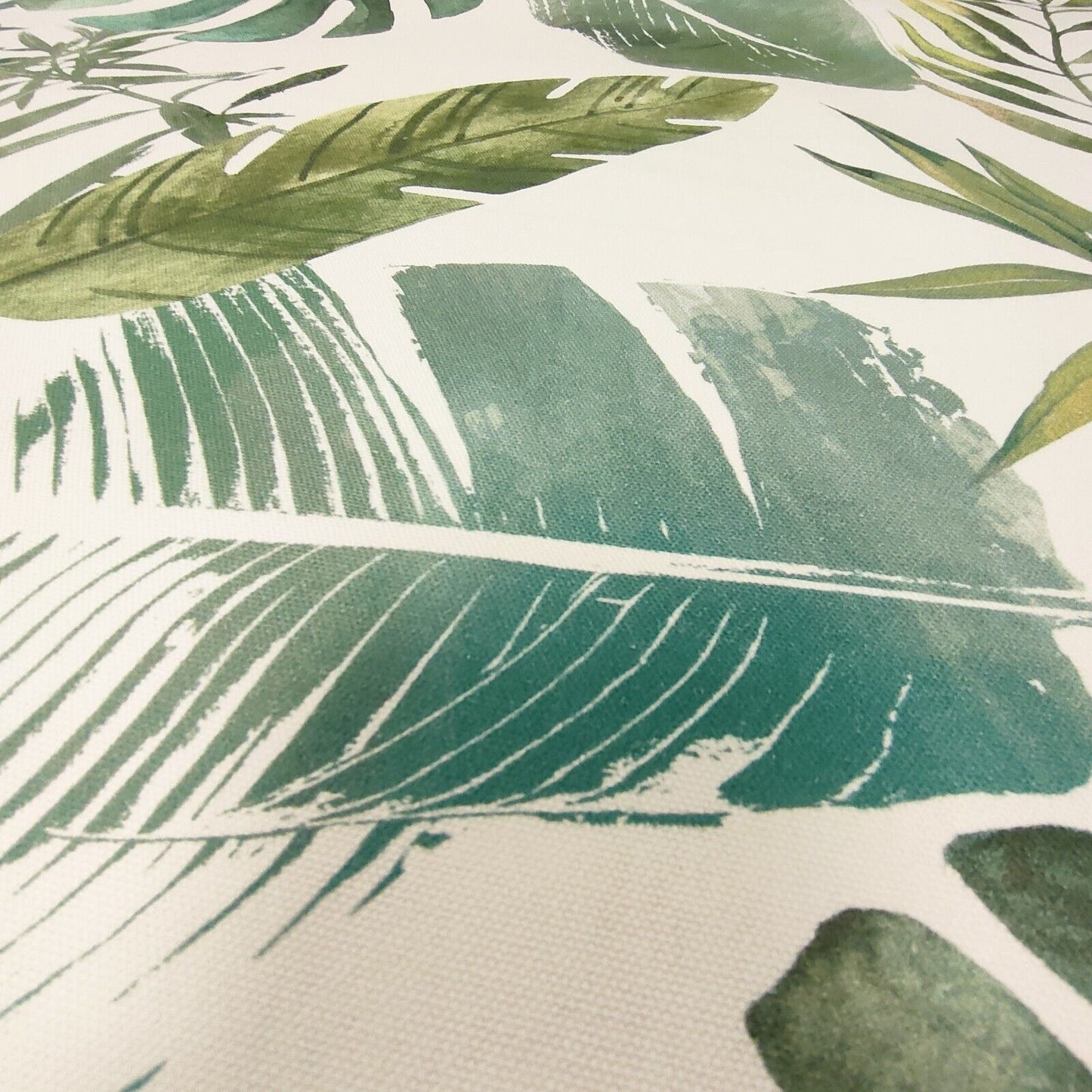 Art Of The Loom Tropical Leaf Green Curtain Upholstery Fabric By The Metre