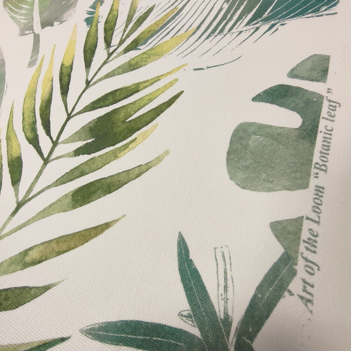 Art Of The Loom Tropical Leaf Green Curtain Upholstery Fabric By The Metre