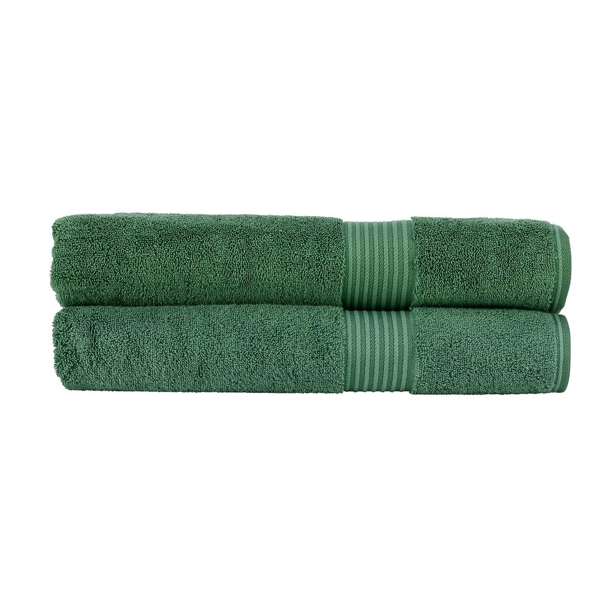 Christy Supreme Hygro 2 Bath Sheets Set | Spruce Green | 100% Luxury Supima Cotton | Ultra Soft | Super Absorbent | 650GSM | Extra Large Bath Towels